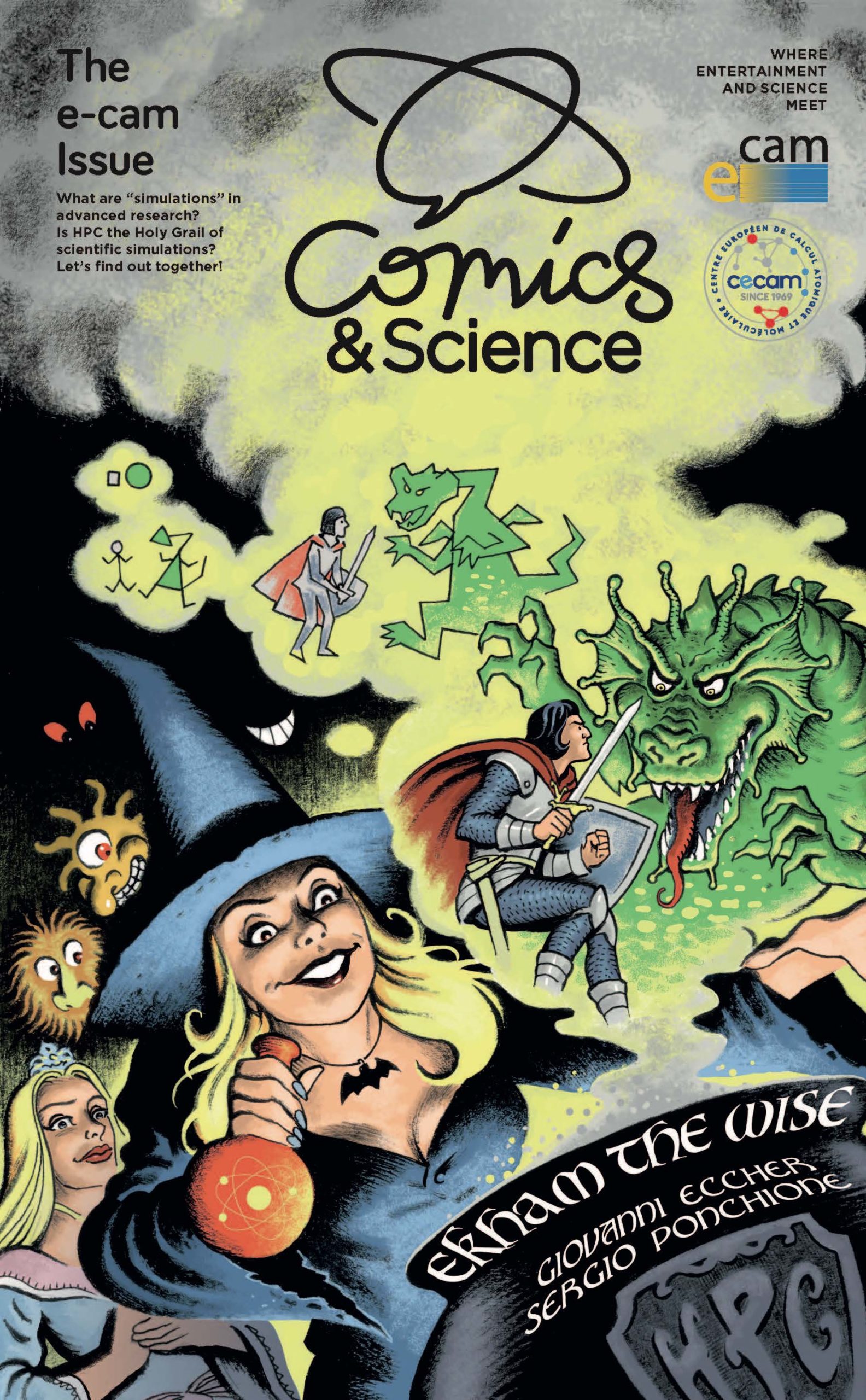 Comics & Science ? The E-CAM issue: an experiment in dissemination